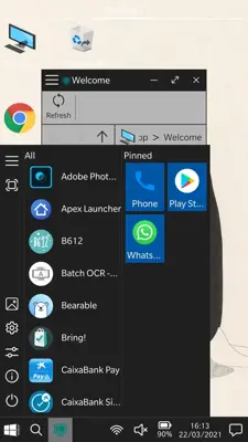 Win-X Launcher (No Ads) android App screenshot 1